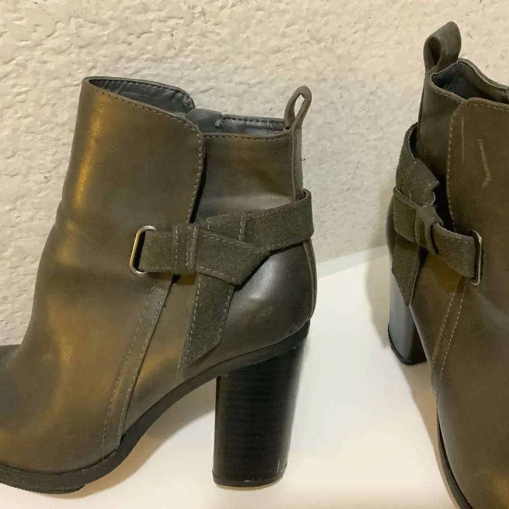 A+ Ellen Ankle Women Booties Grey